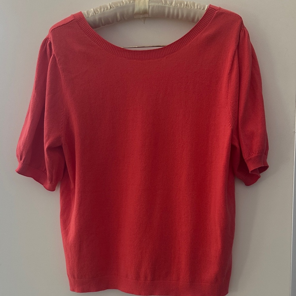 J.Crew Factory Short Sleeve Tie Back Sweater - Picture 2 of 6